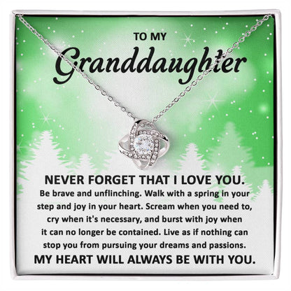 My Heart Will Always Be With You- Gift For Granddaughter