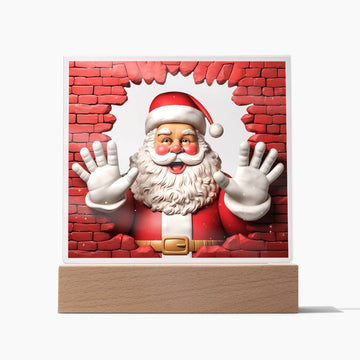 Santa Claus - Acrylic Square Plaque