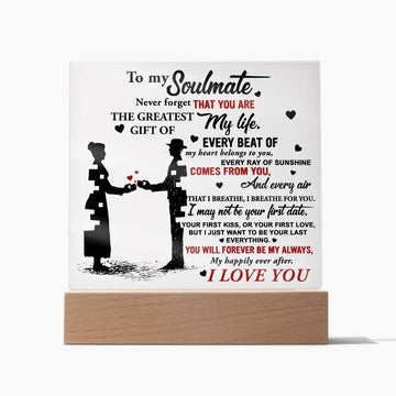 I Love You- Acrylic Square Plaque