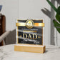 Square Acrylic Plaque Gift for Father, Gift for Dad, Father's Day Gift