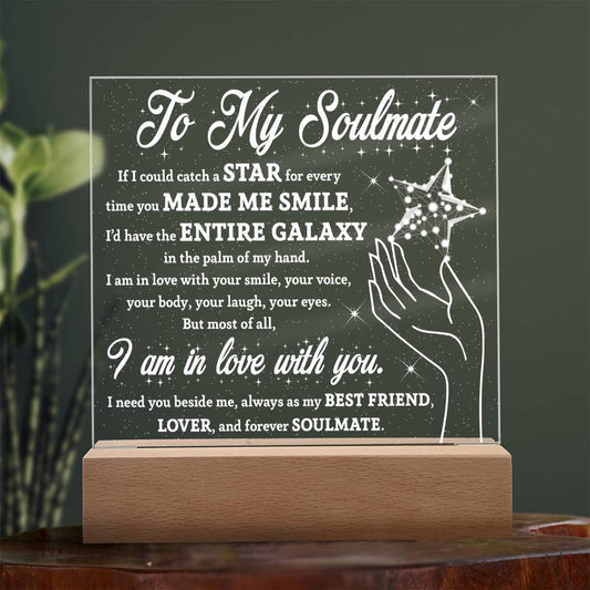 I Am In Love With You- Acrylic Square Plaque