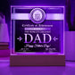 Square Acrylic Plaque Gift for Father, Gift for Dad, Father's Day Gift
