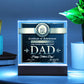 Square Acrylic Plaque Gift for Father, Gift for Dad, Father's Day Gift