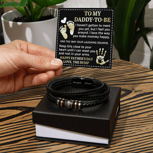 Vegan Leather Bracelet, Gift For dad, Gift for Father, Father's Day Gift