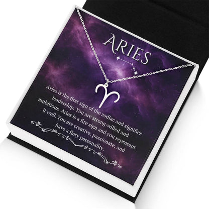 Aries- Zodiac Symbol Necklace