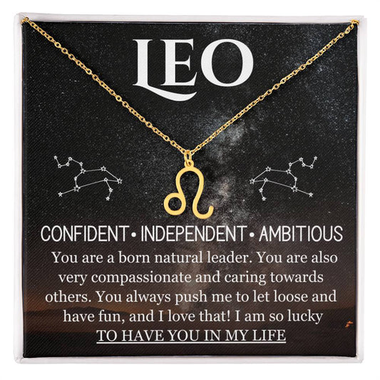 Leo-Zodiac Symbol Necklace