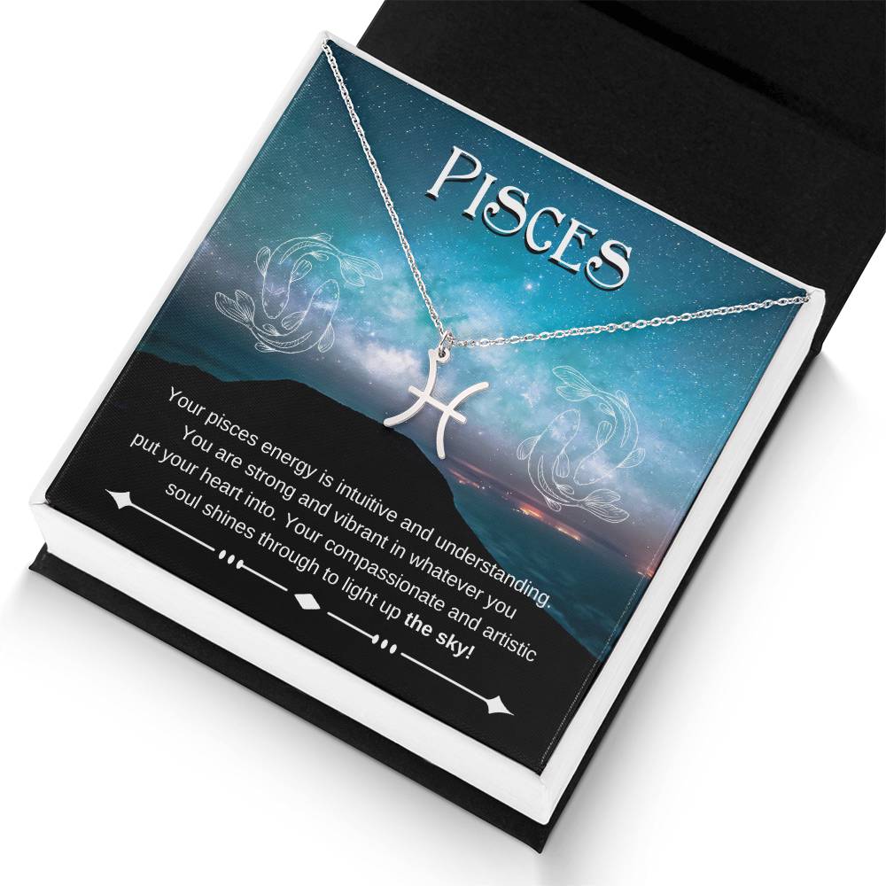 Pisces- Zodiac Symbol Necklace