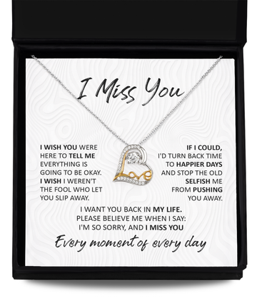 I Miss You- Love Dancing Necklace